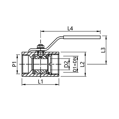 Q11F Cantonese style internal thread ball valve