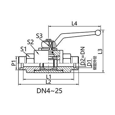 KH Two-way Carbon Steel Ball Valve