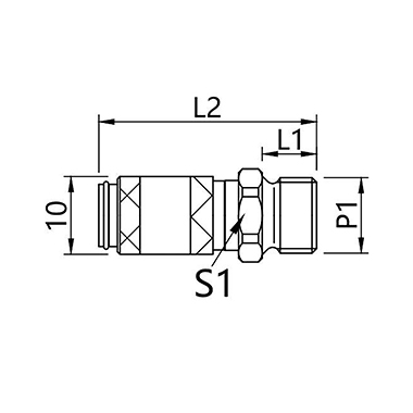 20KA AW Pneumatic Quick-Coupling