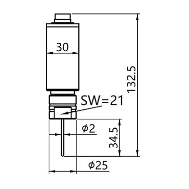 TE110 Threaded screw-in temperature sensor