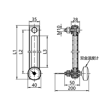 CYW  Sensing Liquid Level Liquid Thermometer