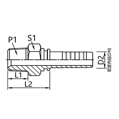 15611 15612 American cone pipe external thread connector