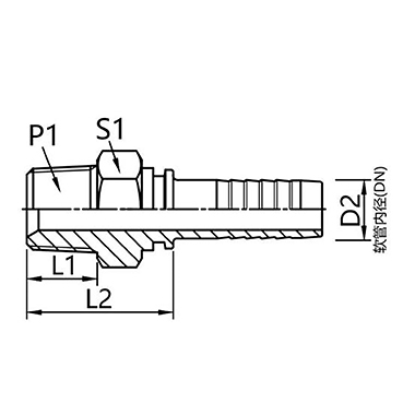 13011-SP 13012-SP British taper pipe male thread connector