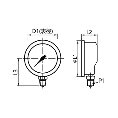 YN-1 径向压力表