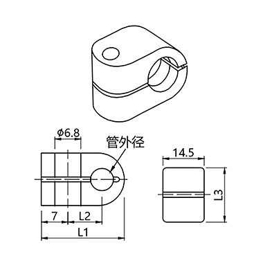 TSP 小型管夹